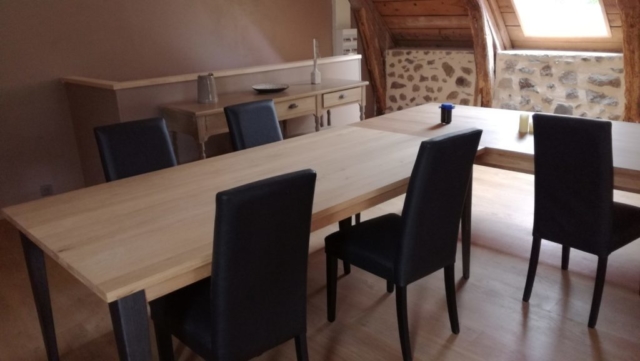 salle à manger;chaise cuir