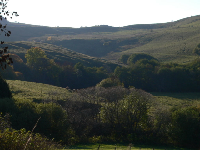 auvergn; colline; montagne